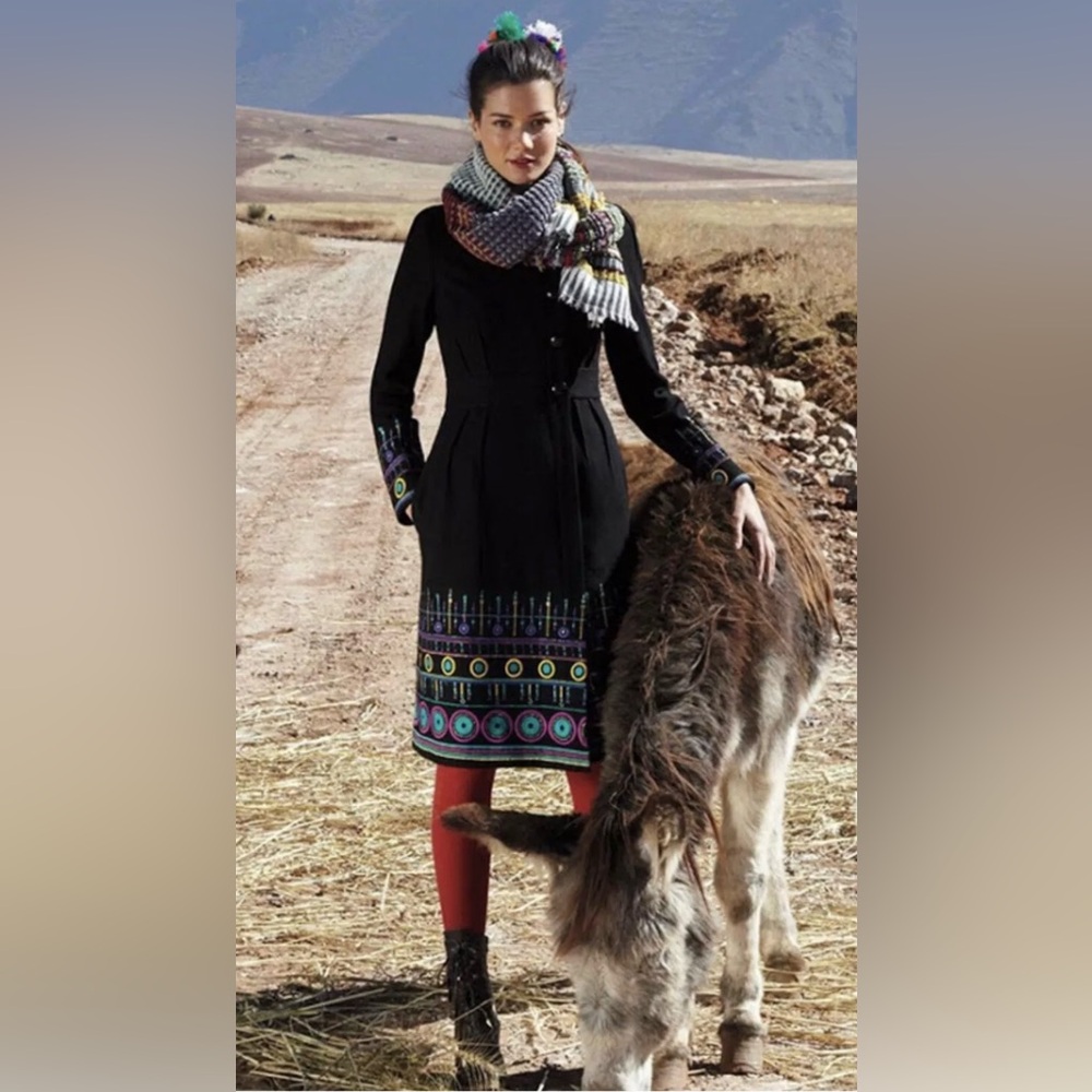 Updated measurements. Anthropologie Stitched Spindles Coat Plenty Tracy Reese